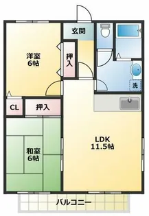 アンソレイエA棟【2階】の間取り