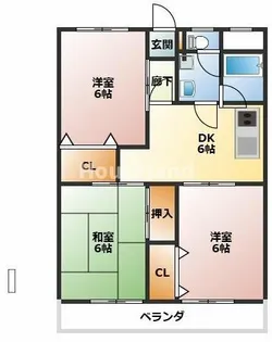 新中島エクセランス【4階】の間取り