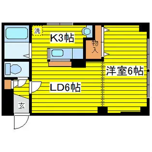 リベラルイン819【105号室】の間取り