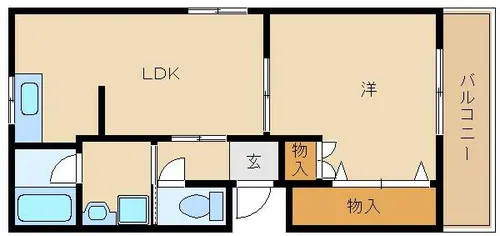 シュレスヘン南塚口【1階】の間取り