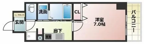 千葉・立花【8階】の間取り
