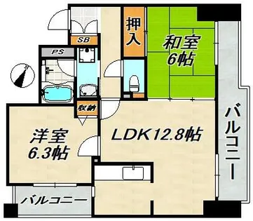 第2テルアキビル【4階】の間取り
