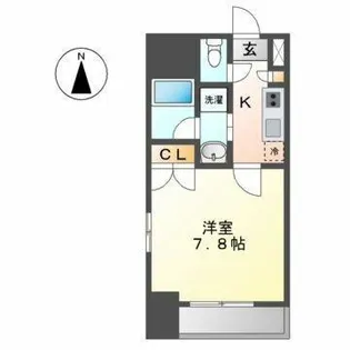 レジデンス金山スクエア【8階】の間取り