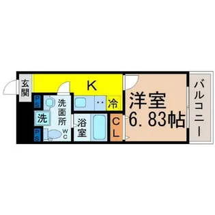 セントレイクセレブ代官町【4階】の間取り