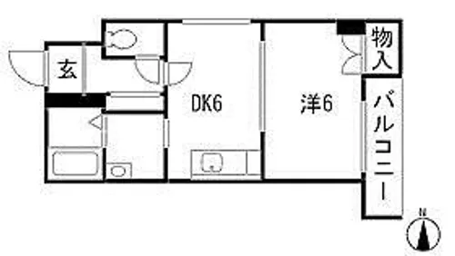 ガーディアン千代田【5階】の間取り
