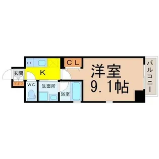 LUMINOUS千種(ルミノスチクサ)【10階】の間取り