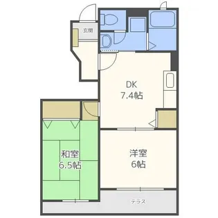 L・シャルマン B【1階】の間取り
