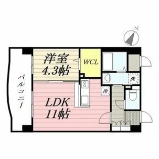 ナウヴィレッジ松島Ⅱ【4階】の間取り