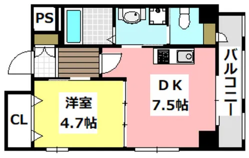 アルバート・パーク【3階】の間取り
