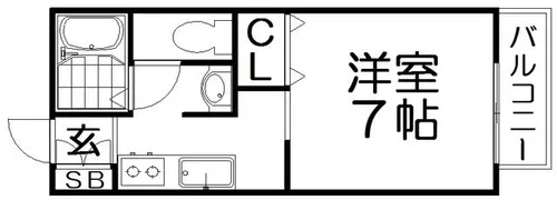 メゾンドみらい【1階】の間取り