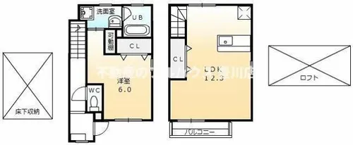 愛知県豊川市緑町【タウンハウス】の間取り