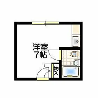 メイアイ1号館【105号室】の間取り