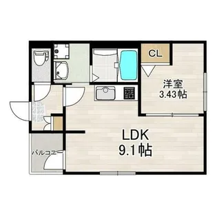 フーハイツ【2階】の間取り