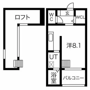 ハイツLLH【203号室】の間取り