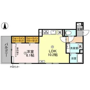 GRAMM深草サウス【1階】の間取り