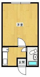 ヒルズアベニューさくら【2階】の間取り