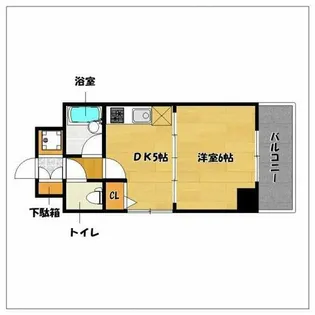 ピュアドームアリエス姪浜【4階】の間取り