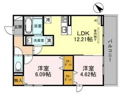 サニーコート【3階】の間取り