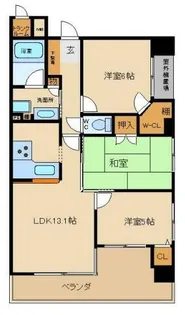 プレステージ姫路ラフィーネ【2階】の間取り