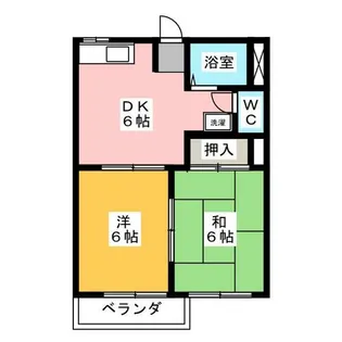 ドミールハラ A棟【2階】の間取り