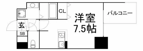 レオンコンフォート上本町【8階】の間取り