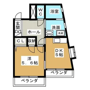 タウンコートNTK【7階】の間取り