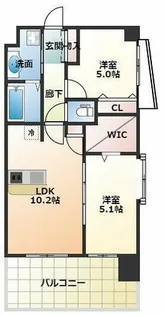 スプランディッド中之島WEST【11階】の間取り