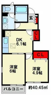 ヴィラ・弥生桜 C棟【1階】の間取り