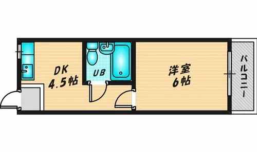 ラフォーレ新石切【E206号室】の間取り