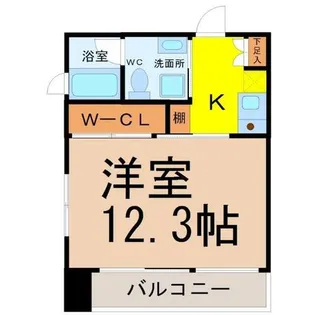 リバーフロントレジデンス【9階】の間取り