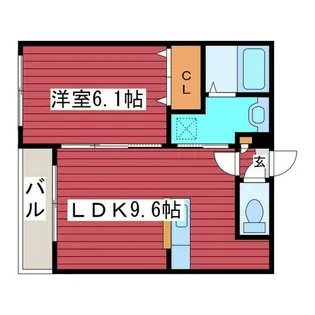 グランジェ月寒公園【1階】の間取り