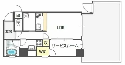イーストレジデンス【1階】の間取り