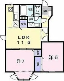 シャルマン弐番館【103号室】の間取り
