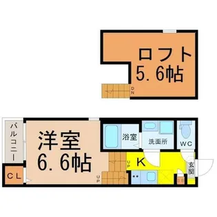 Globe amaranth庄内通【1階】の間取り