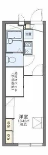 レオパレスルシェルブル金岡【2階】の間取り