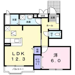 メゾン アルディ【1階】の間取り