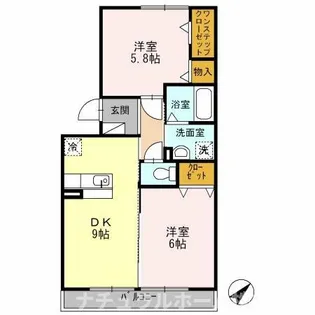 萌樹館【2階】の間取り