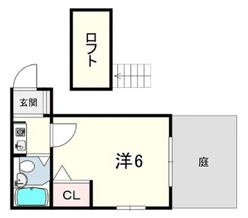 サンパレス21南武庫之荘【1階】の間取り