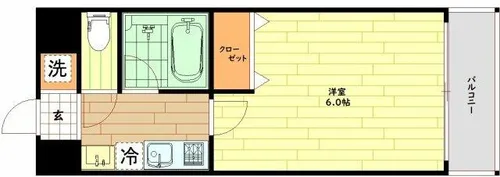 レオンコンフォート新梅田Ⅱ【3階】の間取り