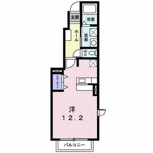 エレガンス前田【1階】の間取り