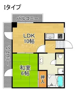 クリスタルハイツ玉出【14階】の間取り