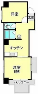 横井第6ビル【6階】の間取り