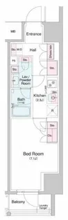 エスリードコート堺筋本町【11階】の間取り