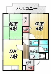 ハイグレード志紀【4階】の間取り