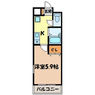 びいⅠ千種【2階】の間取り