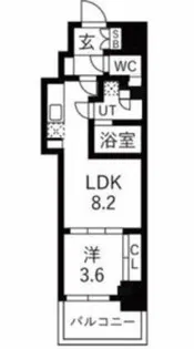 ミラージュパレス本町Depart【14階】の間取り