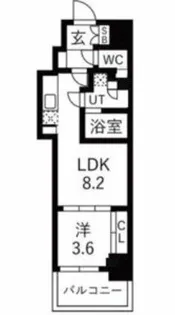 ミラージュパレス本町Depart【7階】の間取り
