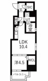 ミラージュパレス本町Depart【7階】の間取り