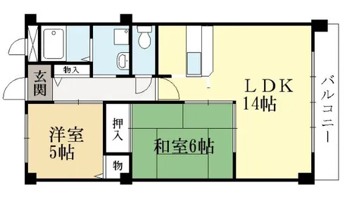 ガレット椋【2階】の間取り