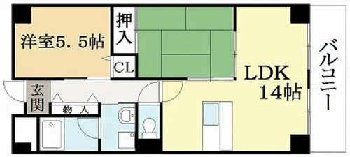 エスペランサ広野【1階】の間取り